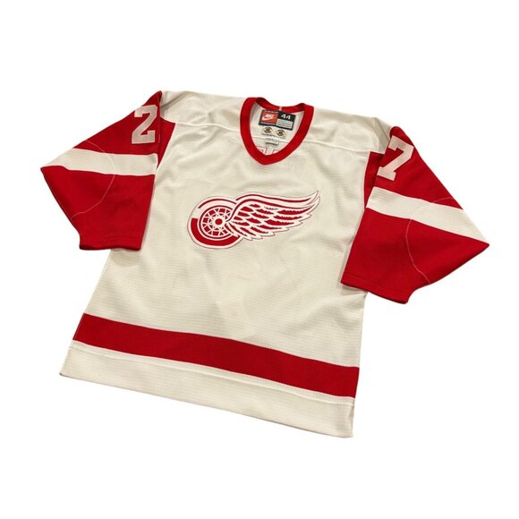 Vintage Nike Detroit Red Wings Aaron Ward #27 Center Ice NHL Authentic Jersey 44 - Picture 4 of 9